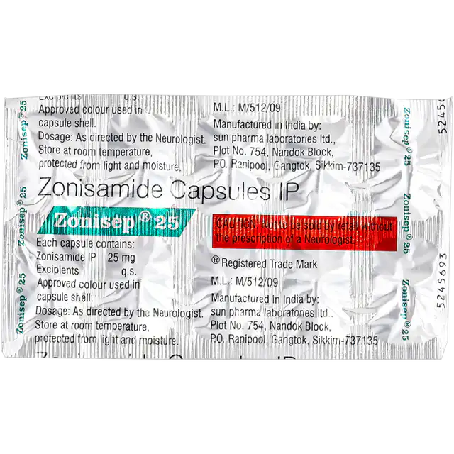 ゾニセップ25mgの商品画像 3